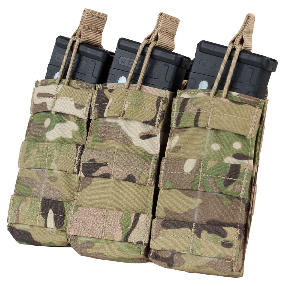 Condor Triple M4 Open Top Mag Pouch Multicam - M4/AR15 Magazintasche
