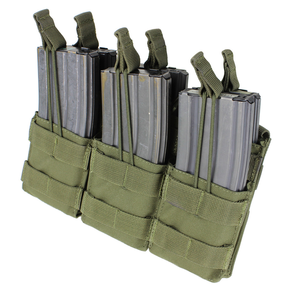 Condor Triple Stacker M4 Mag Pouch Oliv - M4/AR15 Magazintasche