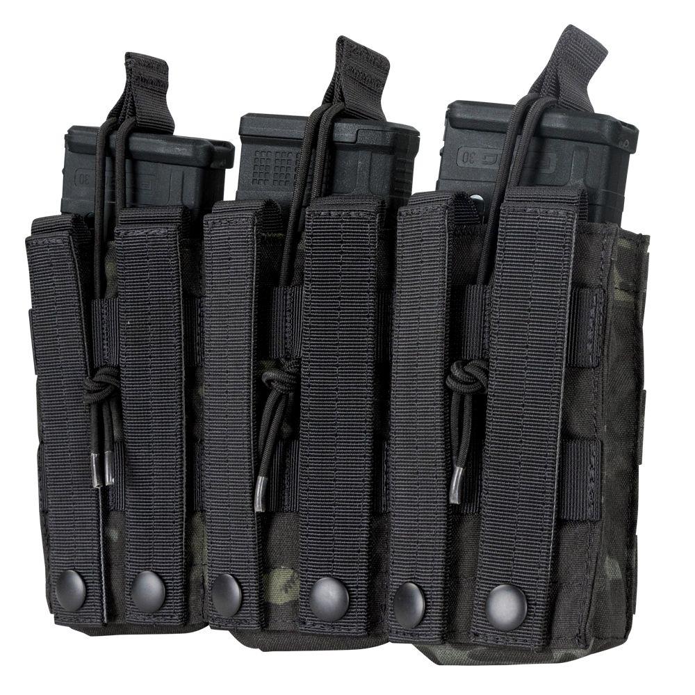 Condor Triple M4 Open Top Mag Pouch Multicam Black - M4/AR15 Magazintasche