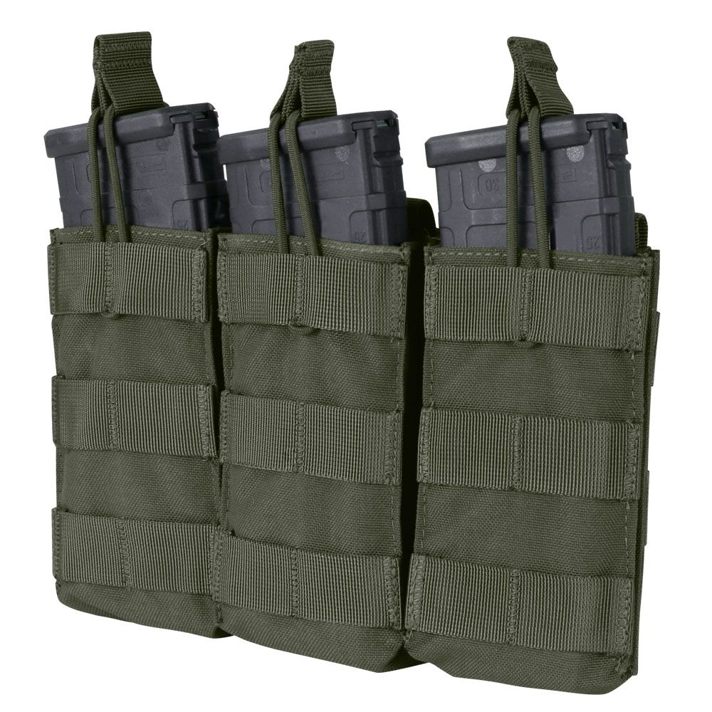 Condor Triple M4 Open Top Mag Pouch Ranger Green - M4/AR15 Magazintasche