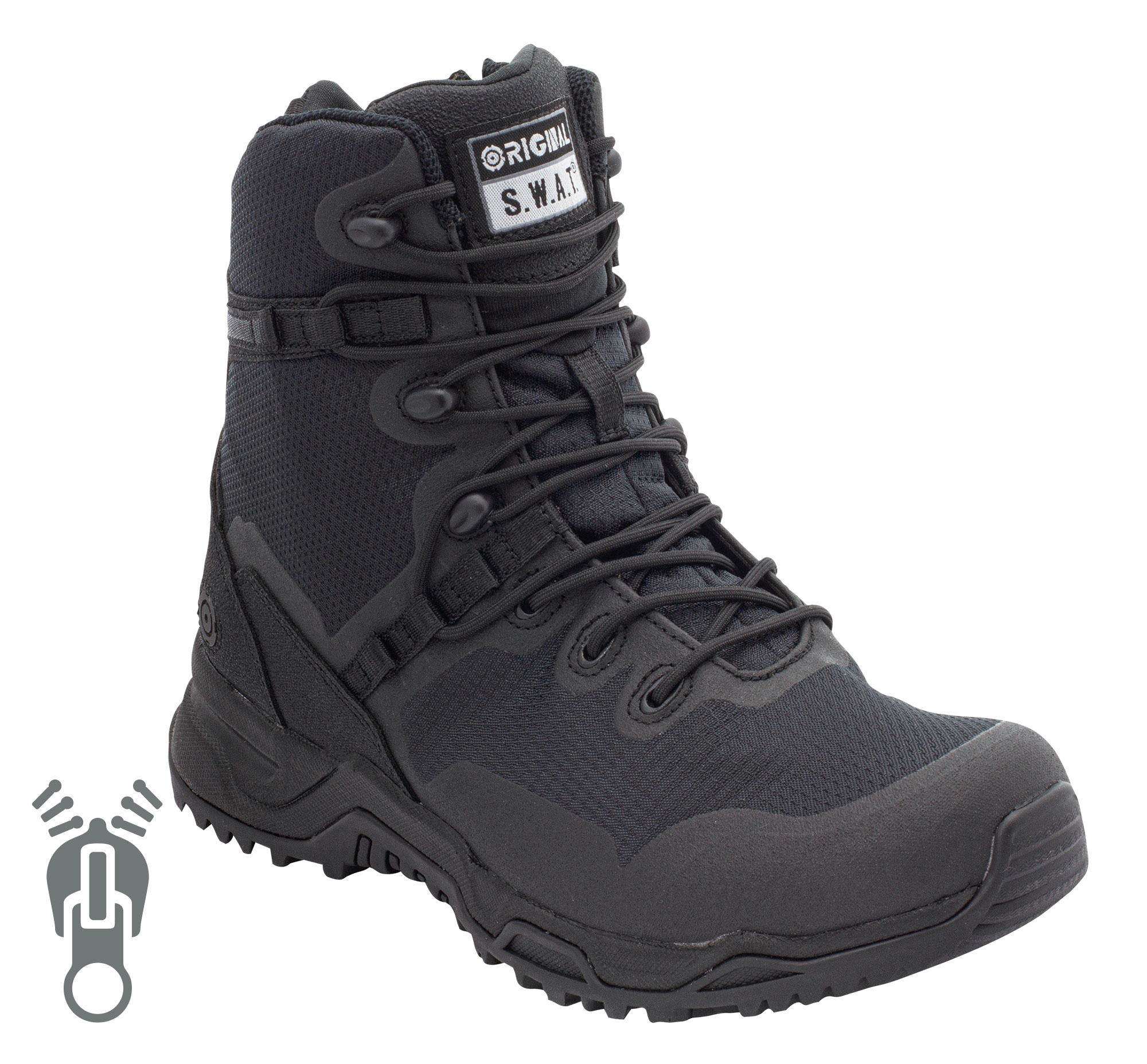 Original S.W.A.T. Alpha Fury 8 Sidezip - Einsatzstiefel Seitlicher RV
