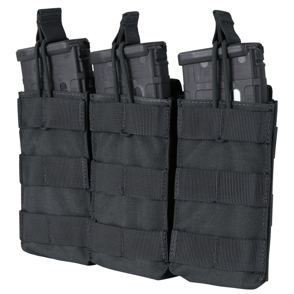 Condor Triple M4 Open Top Mag Pouch Schwarz - M4/AR15 Magazintasche