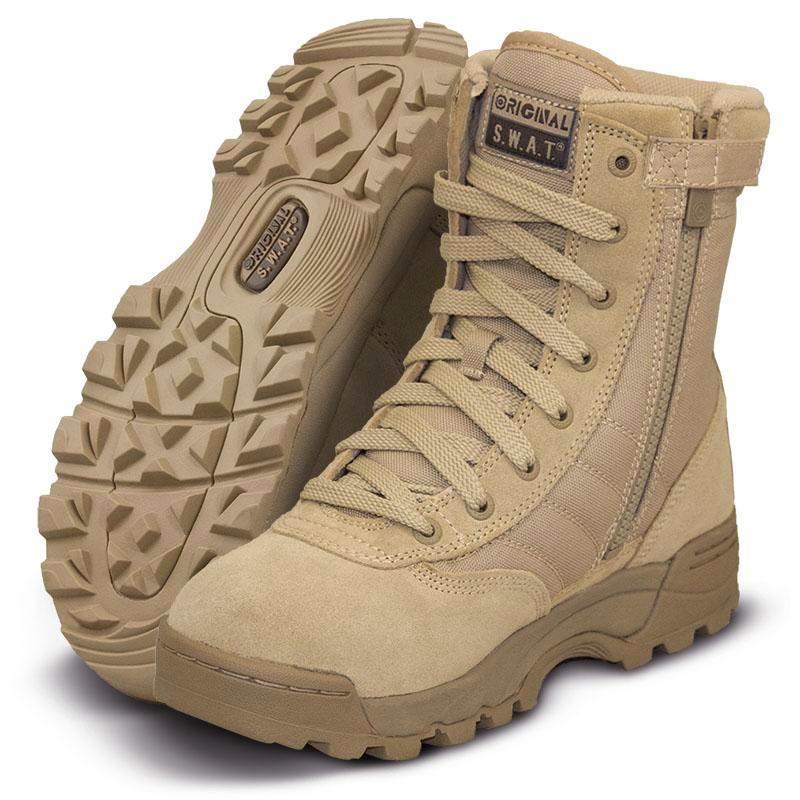 Original S.W.A.T. Classic 9 Side Zip EN Stiefel Tan - Einsatzstiefel