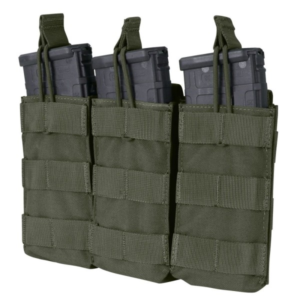 Condor Triple M4 Open Top Mag Pouch Ranger Green - M4/M16 Magazintasche